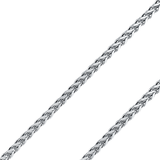 14K REAL Yellow,White Gold 1.7mm Flat Square Open Franco Diamond Cut Pendant Chain