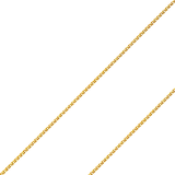 14K REAL Yellow, White Gold 1.2mm-2.0mm Flat Open Wheat Diamond Cut Pendant Chain