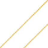 14K REAL Yellow Gold 2.00mm-4.00mm Moon Diamond Cut Ball Bead Pendant Chains
