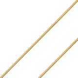 14K REAL Yellow Gold 2.20mm-9.10mm Solid Miami Cuban Chain