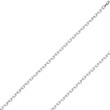 14K REAL Solid Yellow White Gold 0.90mm-1.20mm Diamond cut Oval Angled Cable Pendant Chain