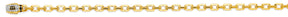 14K Two-Tone Gold Hollow 5.0 mm Monaco Cable Bracelet