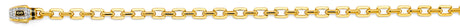 14K Two-Tone Gold Hollow 5.0 mm Monaco Cable Bracelet