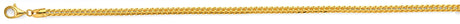 14K Yellow Gold Solid Diamond-Cut 3.1 mm Open Franco Chain