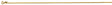 14K Yellow Gold Solid 1.2 mm Flat Franco Chain with Lobster Clasp