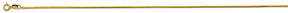 14K Yellow Gold Solid 1.2 mm Flat Franco Chain with Lobster Clasp