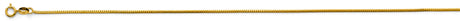 14K Yellow Gold Solid 1.2 mm Flat Franco Chain with Lobster Clasp