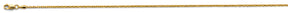 14K Yellow Gold Solid Diamond-Cut 1.3 mm Cable Chain