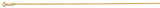 14K Yellow Gold Solid 1.2 mm Serpentine Chain with Lobster Clasp