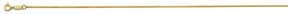 14K Yellow Gold Solid 1.2 mm Serpentine Chain with Lobster Clasp