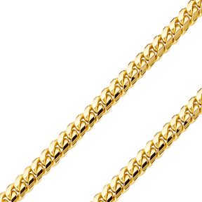 14K REAL Yellow Gold 2.20mm-9.10mm Solid Miami Cuban Chain – Width 9.10mm, Metal Color Yellow