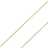 14K REAL Yellow OR White Pave Gold 2.60mm-6.30mm Diamond Cut Flat Mariner Concave Light Diamond Cut Chain