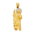 14K Two-Tone Gold St. Jude Thaddeus Pendant (35mm)