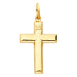 14K Gold Latin Cross Pendant