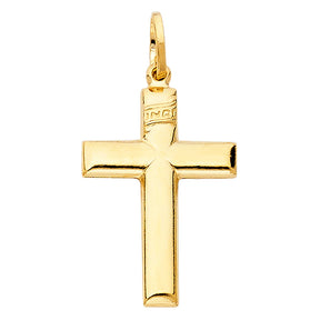 14K Gold Latin Cross Pendant
