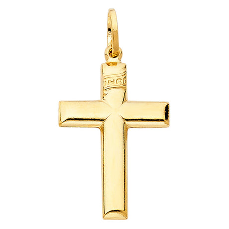 14K Gold Latin Cross Pendant