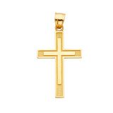 14K Gold Latin Cross Pendant