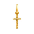 14K Yellow Gold Crucifix Design Cross Pendant