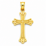 14K Yellow Gold Small Cross Pendant