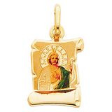 14K Yellow Gold St. Jude Thaddeus Pendant