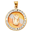 14K Gold Virgin de Guadalupe Pendant