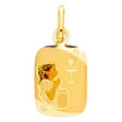 14K Yellow Gold First Communion Girl Pendant