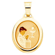14K Yellow Gold Boy's First Communion Medal Pendant