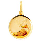 14K Yellow Gold Baptism Pendant