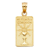 14K Yellow Gold Mi Primera Comunión Pendant