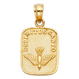 14K Yellow Gold Espíritu Santo Dove Pendant
