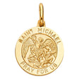 14K Yellow Gold St. Michael Pendant