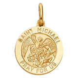 14K Yellow Gold St. Michael Pendant