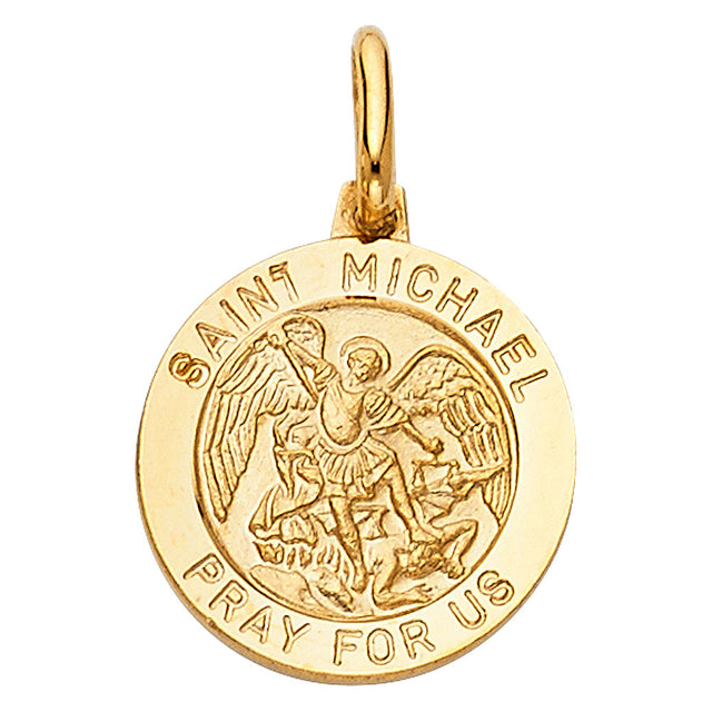 14K Yellow Gold St. Michael Pendant