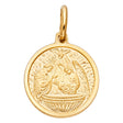 14K Yellow Gold Baptism Pendant