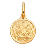 14K Yellow Gold Baptism Medal — Small