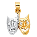 14K Two-Tone Gold Pendant Pendant