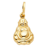 14K Yellow Gold Hollow Buddha Pendant