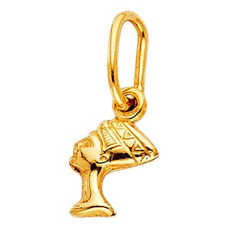 14K Yellow Gold Nefertiti Pendant