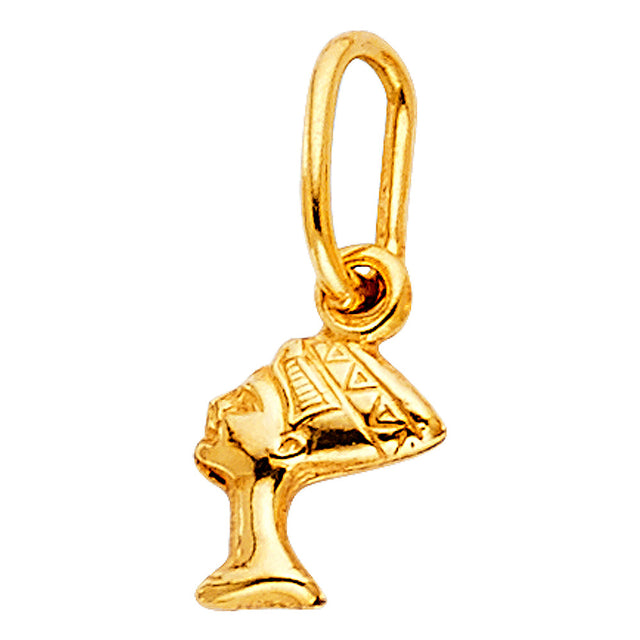 14K Yellow Gold Nefertiti Pendant
