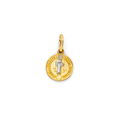 14K Two-Tone Gold San Benito Medal — Small