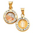 14K Yellow Gold Religious Pendant