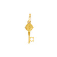 14K Yellow Gold Round San Benito Key Pendant