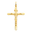 14K Yellow Gold Crucifix Pendant