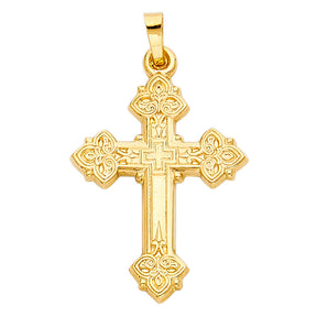 14K Yellow Gold Cross Pendant
