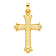 14K Yellow Gold Cross Pendant