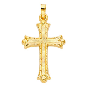 14K Yellow Gold Cross Pendant