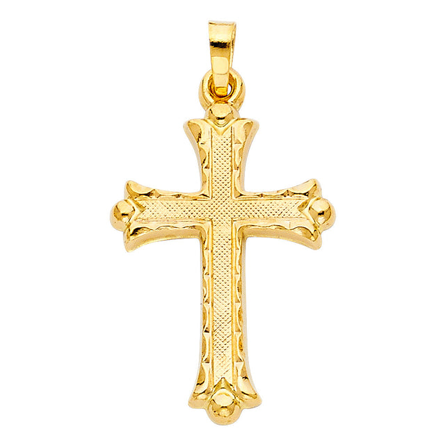 14K Yellow Gold Cross Pendant