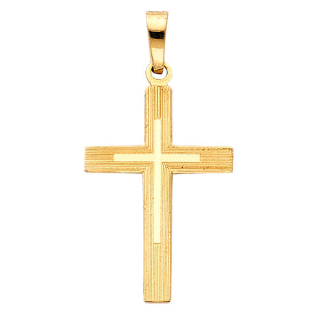 14K Yellow Gold Cross Pendant