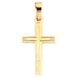 14K Yellow Gold Cross Pendant