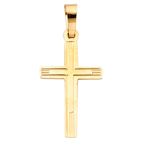 14K Yellow Gold Cross Pendant